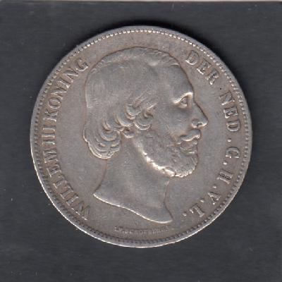 Beschrijving: 2 1/2 Gulden WILLEM III
